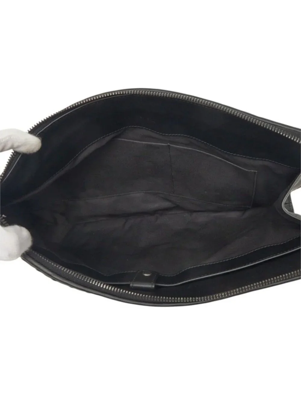 Bottega Veneta Intrecciato Clutch Black Leather